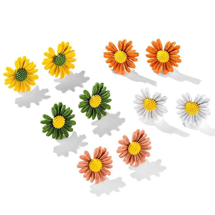 

Trend Little Daisy Earrings Female Fresh Flowers Drop Earrings Cute For Girls Lovely Summer Fashion Jewelry Gifts Earrings
