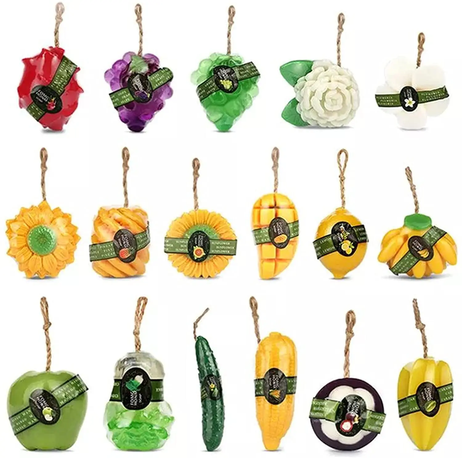 Мыло ручной работы с эфирным маслом мыло 3D фруктовым тайское органическое