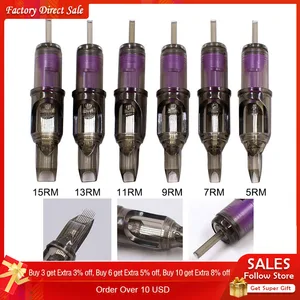 Картриджи для тату Biomaser 579111315 RM, одноразовые картриджи для микроблейдинга, тату-машинка для бровей