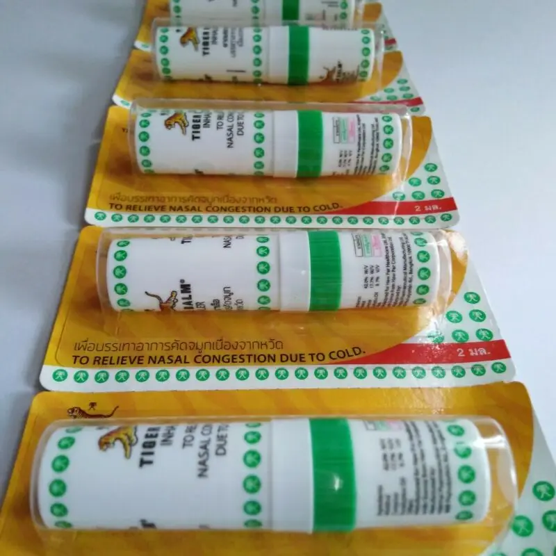 6x Tiger Balm ингалятор Карманный травяной Релакс снимает носовые заторы головокружение