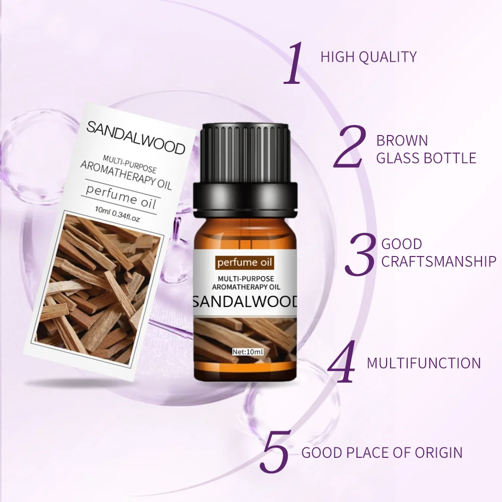 Сандаловые духи масло ароматические эфирные масла 10 мл для увлажнителей аромат