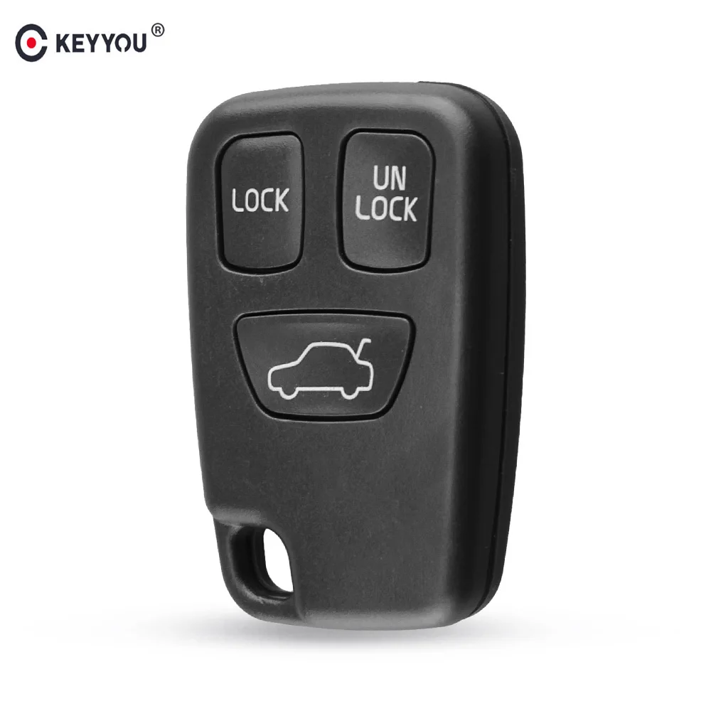 KEYYOU 3 кнопки дистанционного FOB Автомобильный ключ оболочки для VOLVO S70 V70 C70 S40 V40 98-05