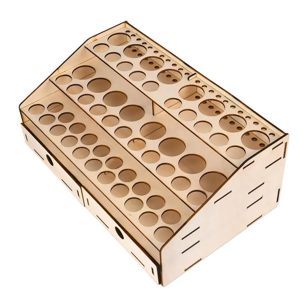 Бутылка с пигментом органайзер для хранения деревянная стойка кистей цветными