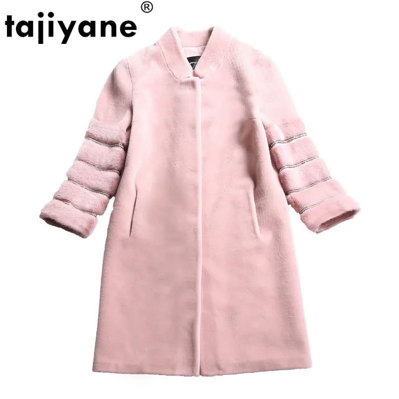 Пальто из натурального меха овчины меховое Норковое пальто шерстяная куртка