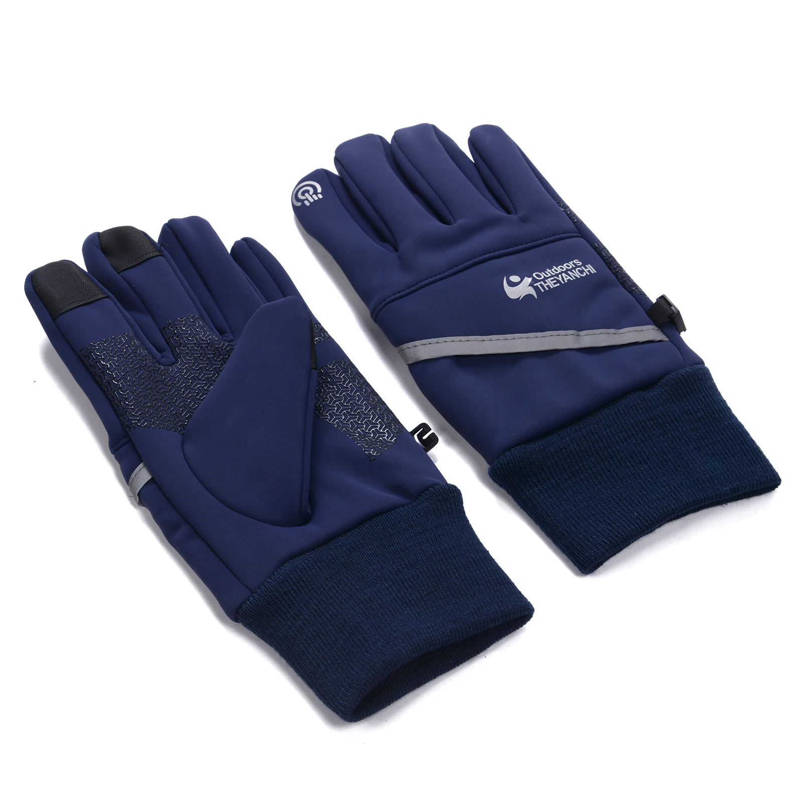 

Men Fall Winter Warm Gloves Adults Waterproof Warm Touch Screen Gloves Outdoor Windproof Touchscreen Gloves Anti-lost Buckle