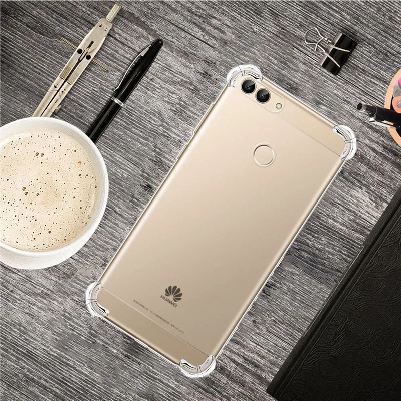 Противоударный Прозрачный чехол для Huawei Enjoy 7/P Smart/P8 Lite 2017/P Smart Plus/Nova 3i прозрачная