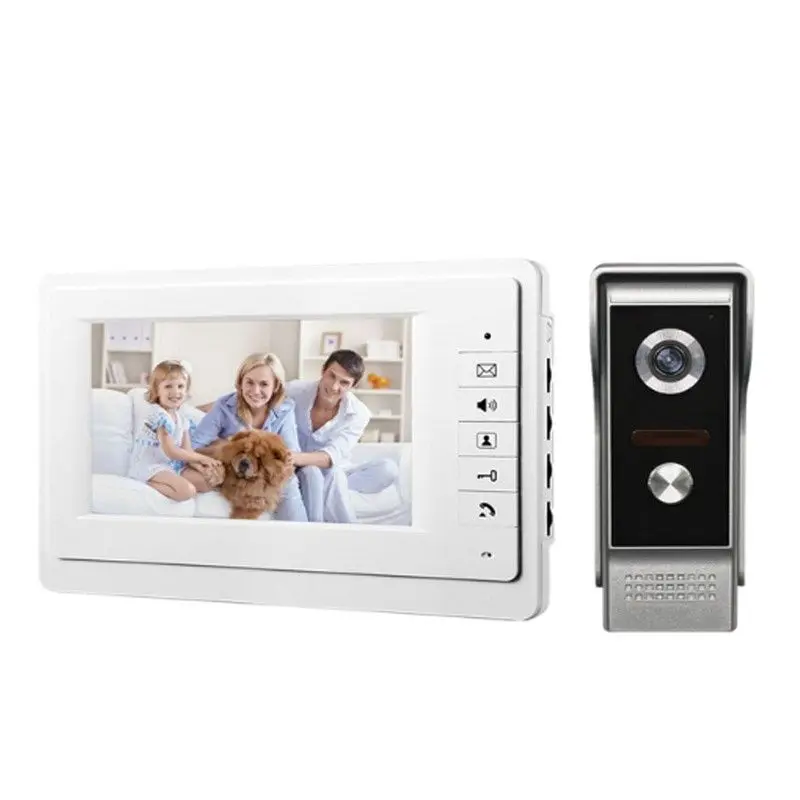 Видео телефон двери для Вилла домофон Ночное видение 7 дюймов крытый монитор