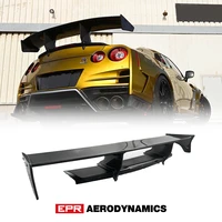 for nissan r35 gtr top secr style magnum opus carbon fiber rear spoiler wing glossy finish trunk spoiler kitwill fit old model