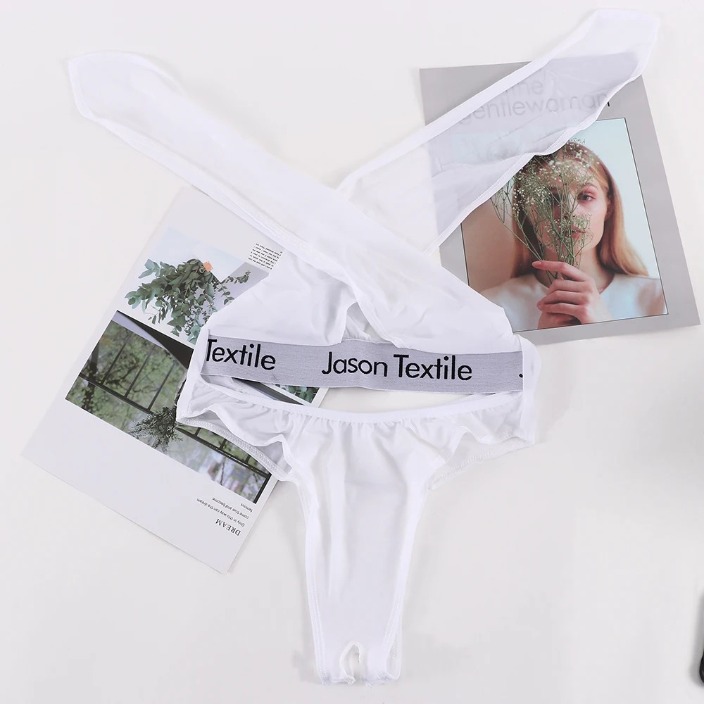 Экзотическое нижнее белье без бретелей Babydoll боди для женщин Цельный купальник с