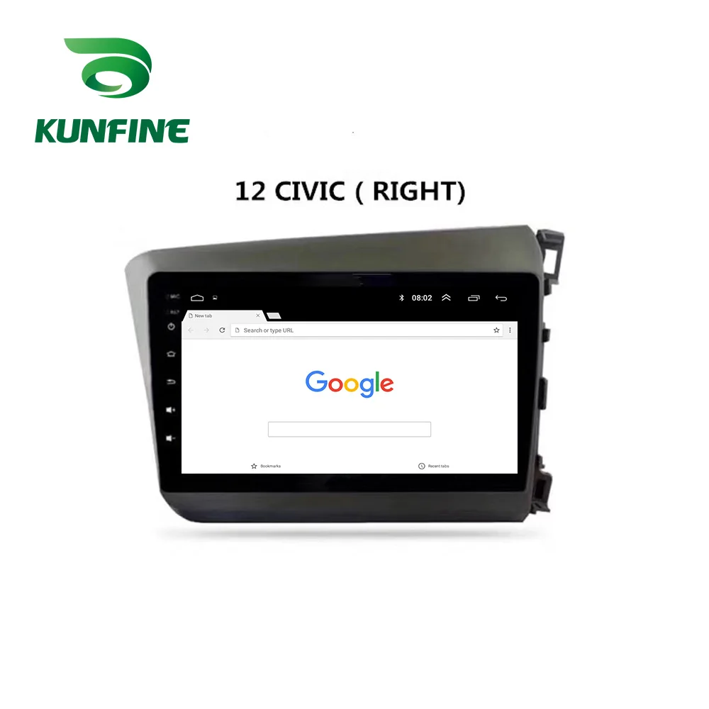 Автомобильный стерео для Honda Civic 2012-2015 RHD Восьмиядерный Android 10 0 автомобильный DVD GPS