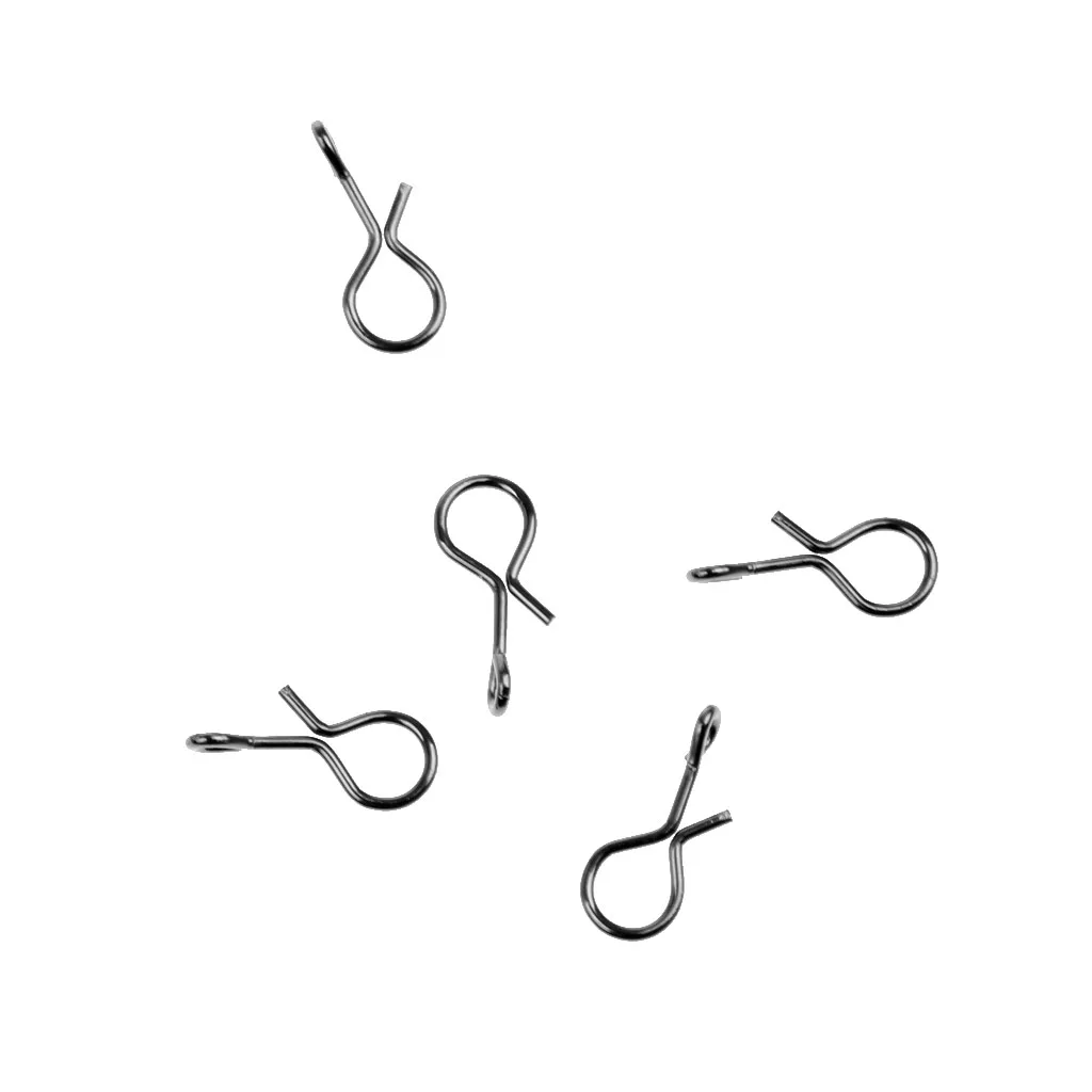 

50pcs Strong Fishing Fast Lock Snaps Swivel Connector 10mm/0.39inch