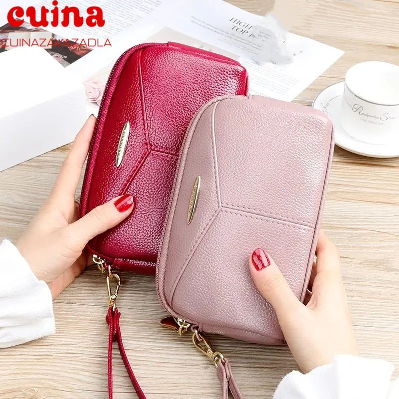 Новый женский клатч из искусственной кожи длинный Повседневный Кошелек с