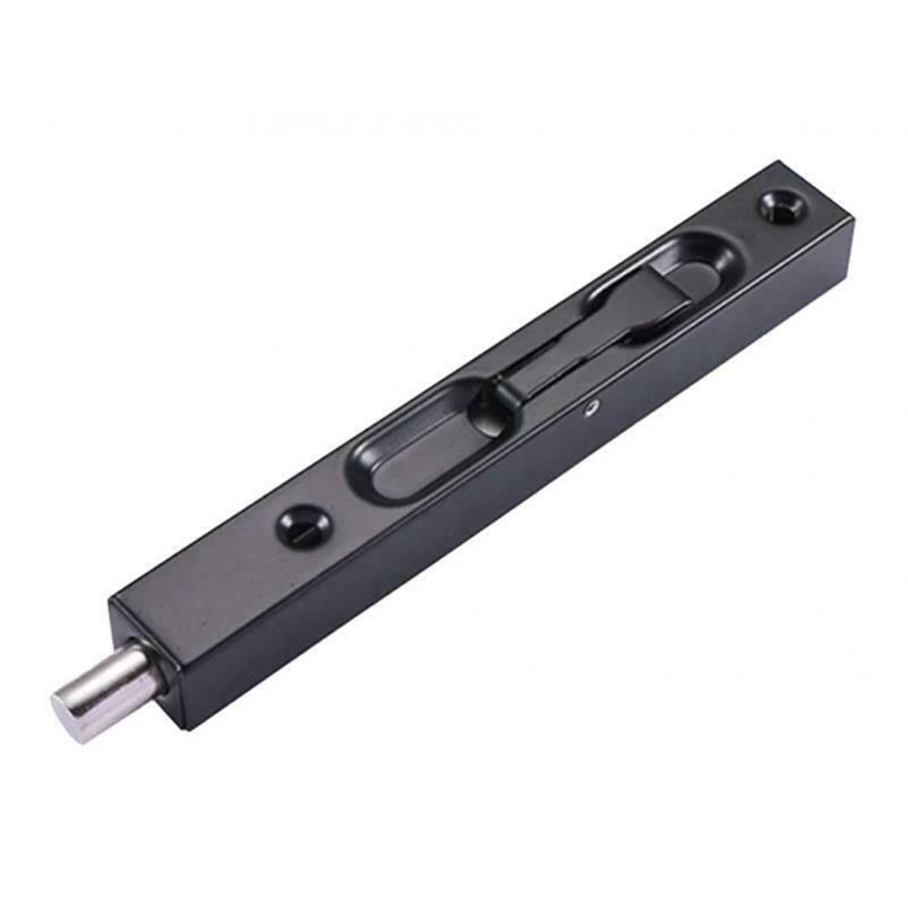 Door Flush Bolt Concealed Security Lock For French Doors 10" Black Wooden Pocket Set Hook Red Bronze Copp | Дом и сад