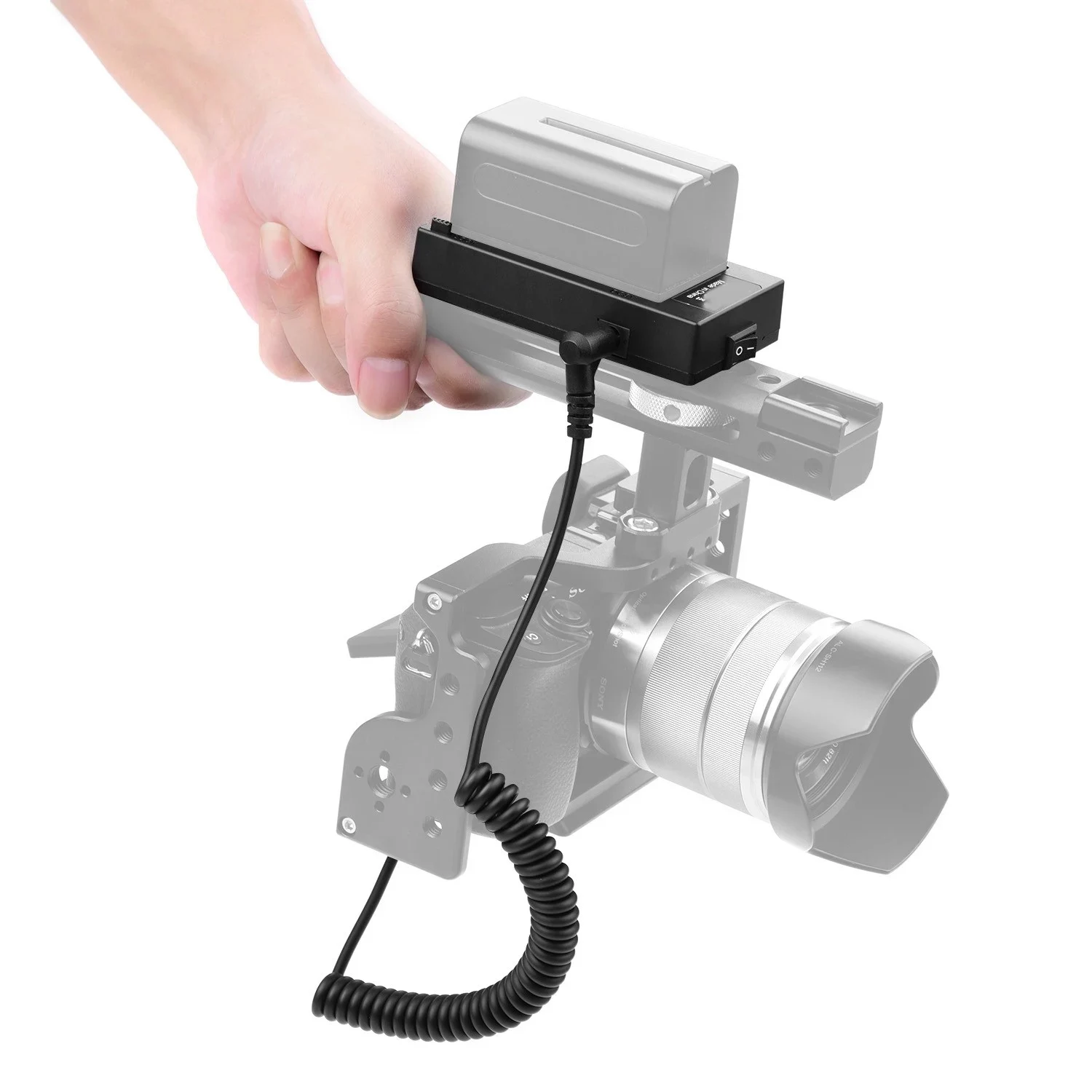 

Hot TTKK NP-F970 F750 Battery Plate Holder Adapter with DMW-DCC12 Dummy Battery Coupler for GH3/GH4/GH5/GH5S Cameras