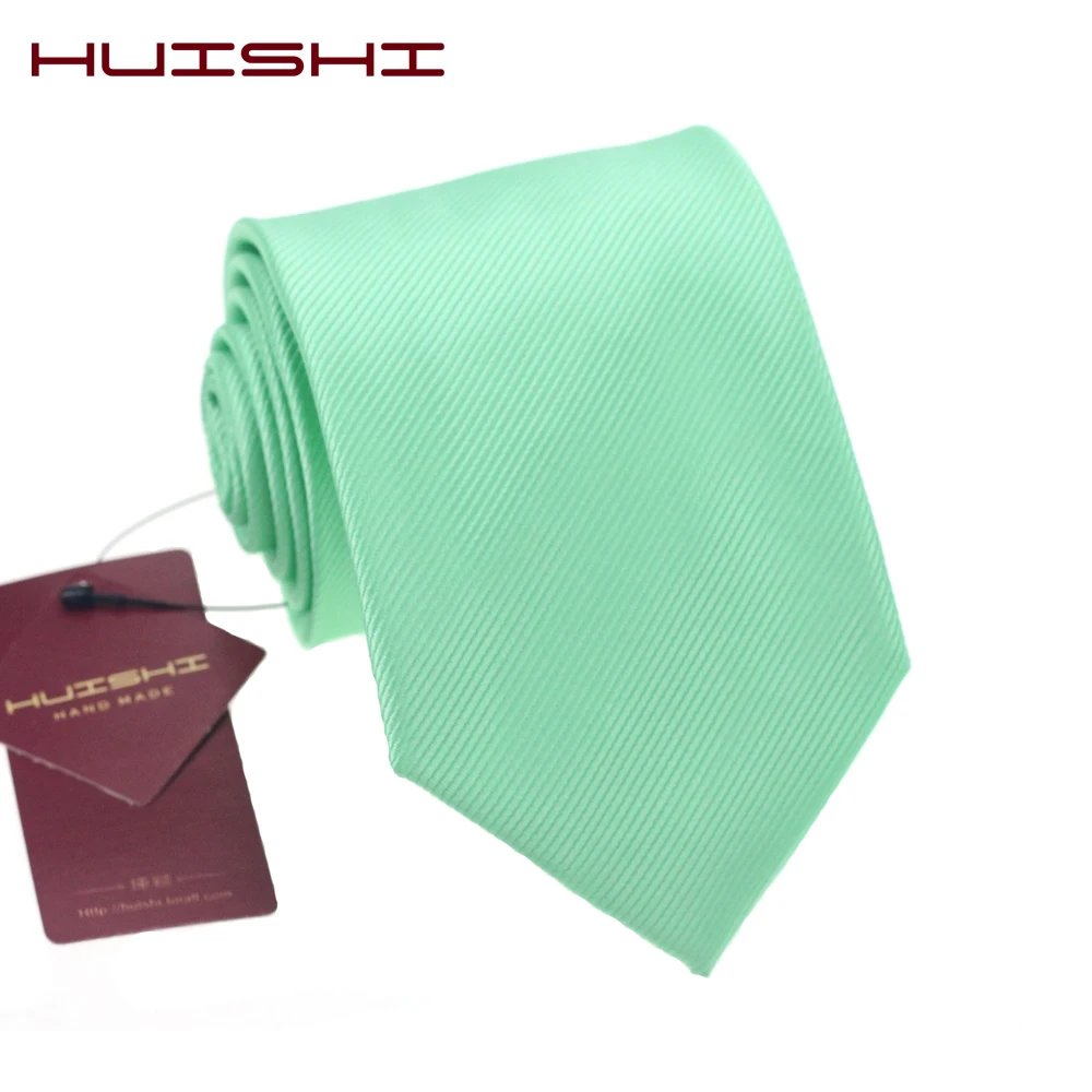 Mint Green Solid Color Necktie Unisex Vintage Formal Male Tie Knot Banquet Green POLO Shirt Men Neck Tie Wedding 100% Waterproof