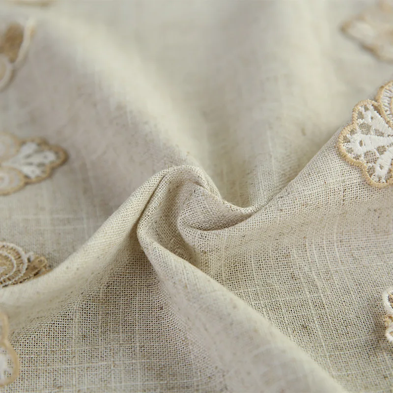 Декоративная кружевная скатерть из хлопка и льна в японском южнокорейском