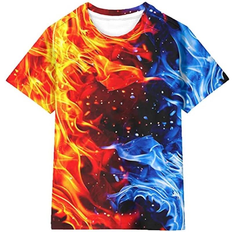 Новая летняя Мягкая футболка с 3D принтом для мужчин и женщин детская модная