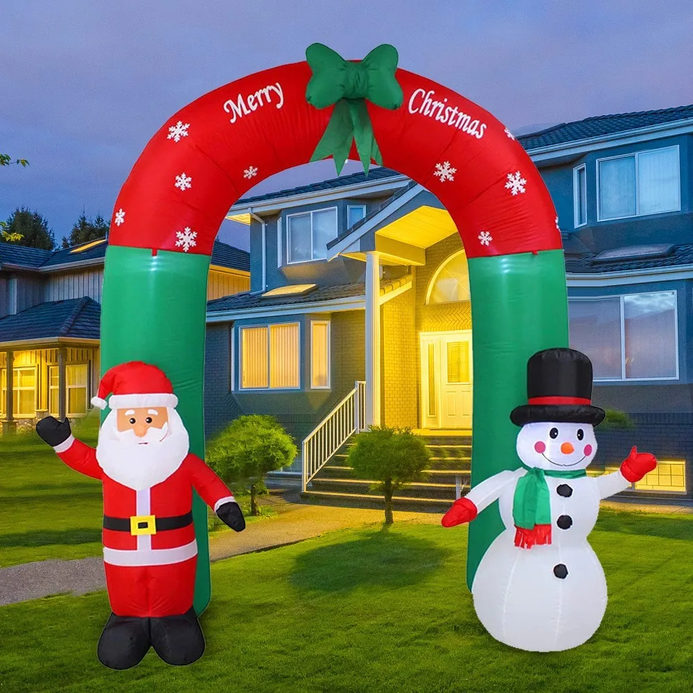 

LED Air Inflatable Santa Claus Christmas Decoration Home Decor Outdoor Garden Halloween New Year 2022 Decoration Gift Children