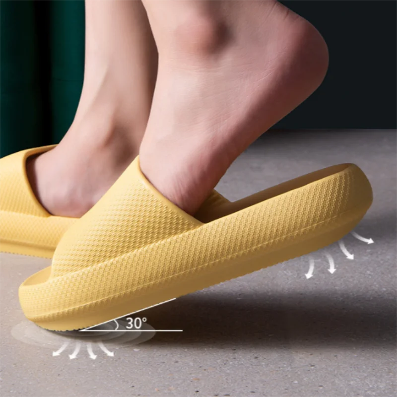 

Women Thickened Non-slip Slippers Couple Summer EVA Soft Sole Beach Slide Sandals Casual Indoor Home Bathroom Shoes