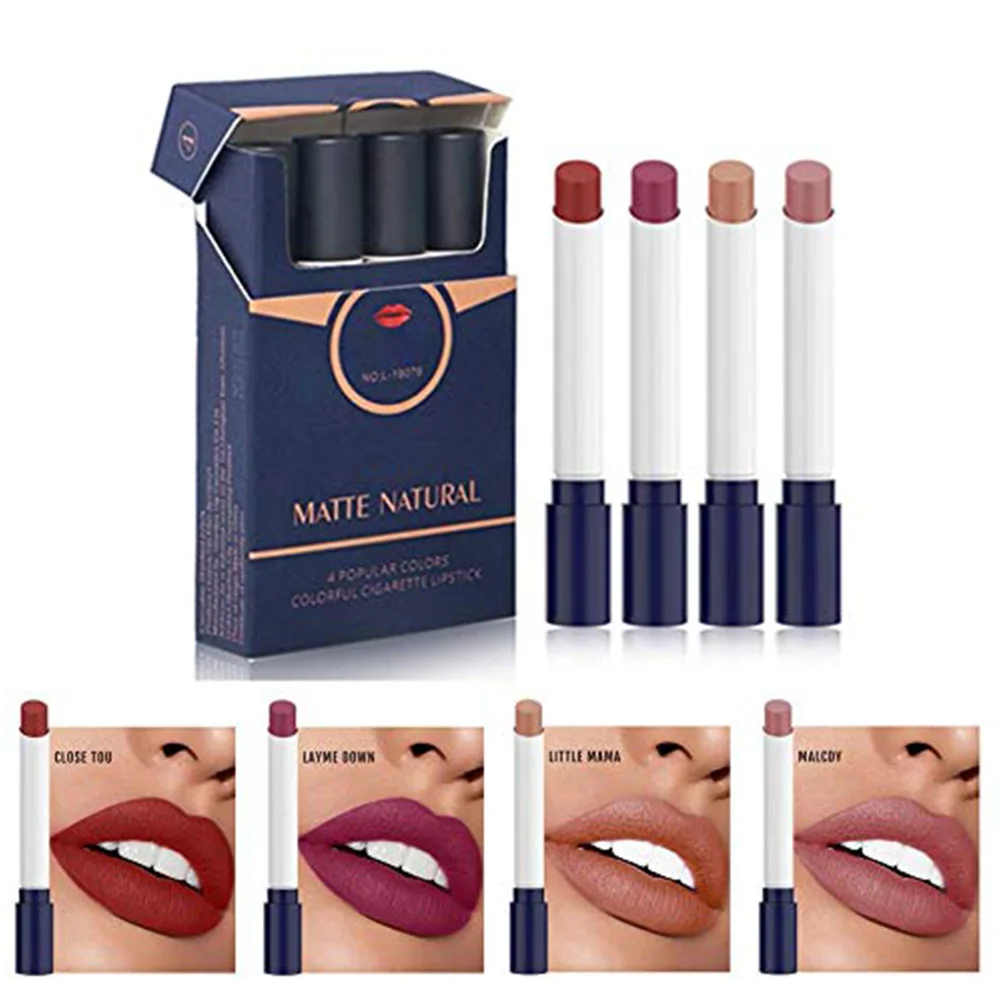 

Novelty Matte Lipstick Set Long Lasting Beauty Makeup Lip Cosmetics for Women Ladies STTX889