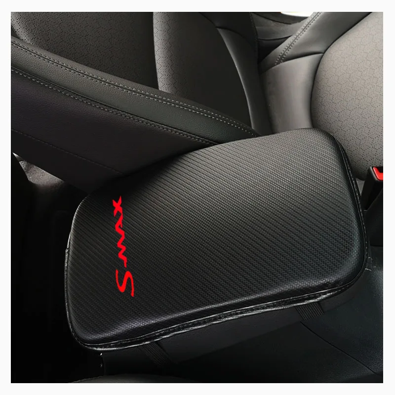 Stylish and soft Pu Leather Car Center Console Arm Rest Seat Box Pad Vehicle Protective Styling For Ford Smax | Автомобили и
