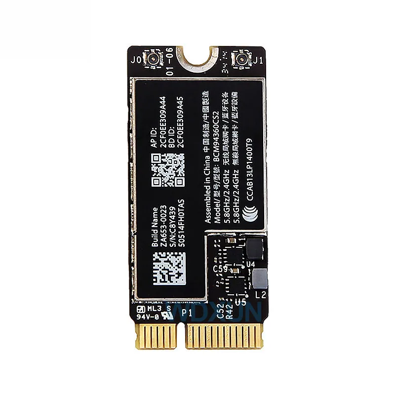Адаптер ключа Ngff m.2 a / e для беспроводного модуля 12 + 6 pin bcm94360cs2 bcm943224pciebt2 Wi-Fi карта