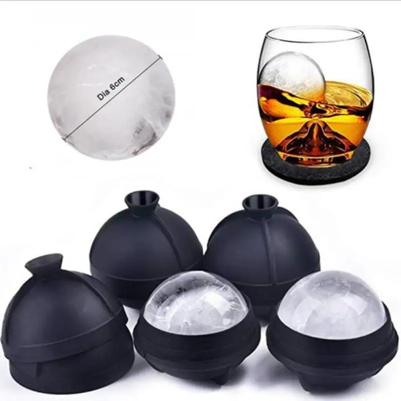 

Large Ice Tray Ball Silicone Mold Sphere Whiskey Round Mould DIY Home Bar Party Cocktail Cream Ice Soda Drink Kitchen Gadget