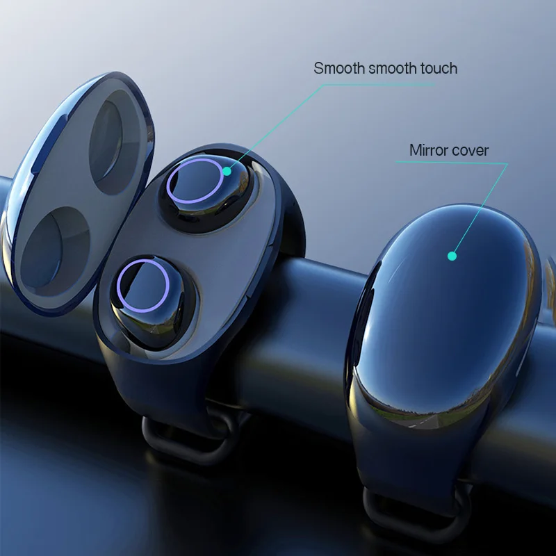 Наушники и часы 2 в 1 Новинка 2021 водонепроницаемый наручный спортивный ремешок