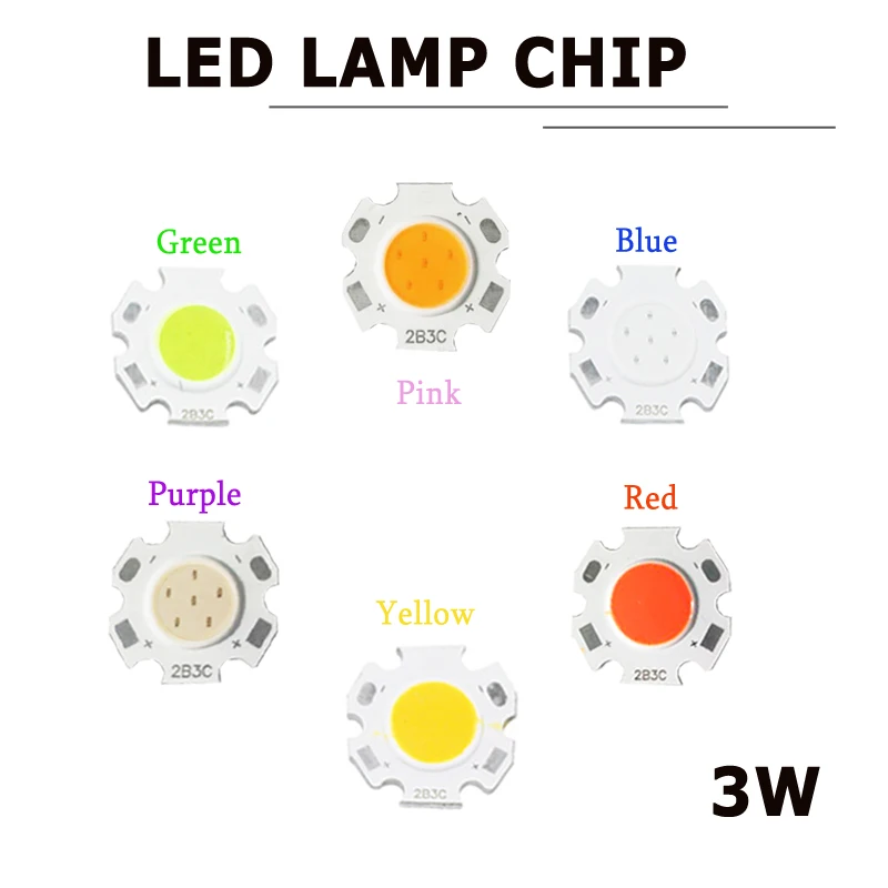 3 Вт круглый розовый высокое мощность лампы Чип сверхяркий Красный DC 9 12 В