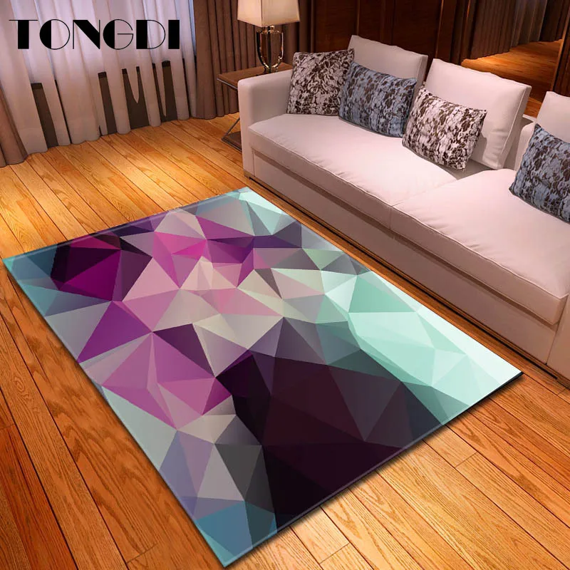 Современный Противоскользящий ковер TONGDI элегантный художественный 3D коврик с