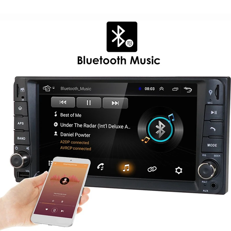 

9.0 Android 7Inch Car Radio GPS DVD Player Bluetooth MP5 Navigator Rear View Player for Toyota Corolla 1+16G