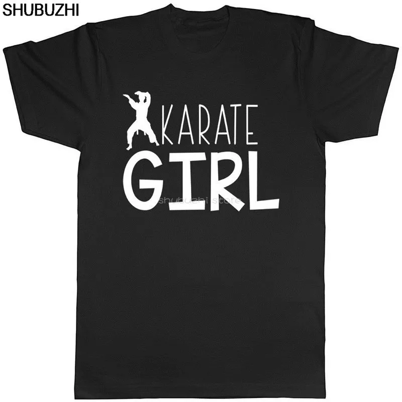 Каратэ Девушка унисекс дамы футболка мужские футболки летний Стиль Мода Swag