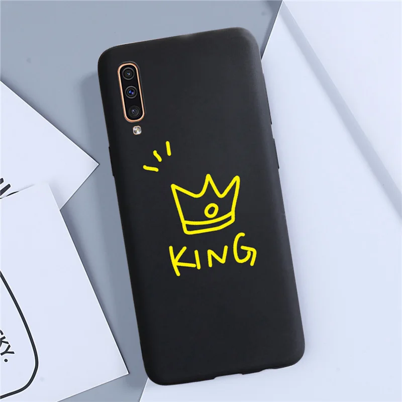 Пара King Queen чехол для Samsung Галактики S8 S9 S10 плюс 5G S10e A50 A30 A70 A7 A6 J6 A8 2018 Примечание 10 Pro