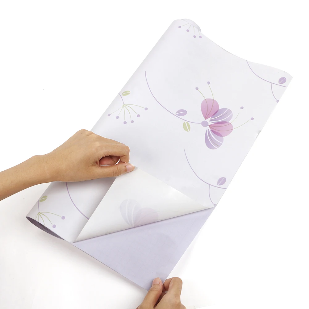 

10M Floral Peel And Stick Wallpaper Flower Self Adhesive Pvc Vinyl Paper Murals Removable Bedroom Home Walls