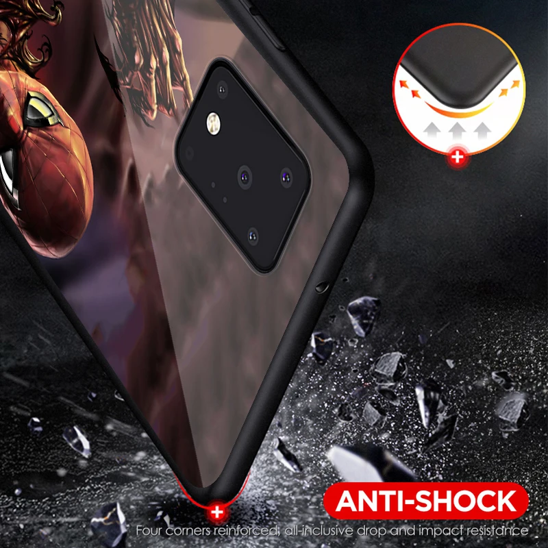 

Venom Spiderman Marvel For Samsung Note 20 10 8 9 M02 M31 S M60S M40 M30 M21 M20 M10 S Ultra Pro Plus Black Phone Case