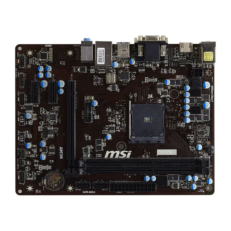 Для MSI AM1M AMD AM1 интерфейс M ATX материнская плата поддерживает X4 5350 3850 низкой