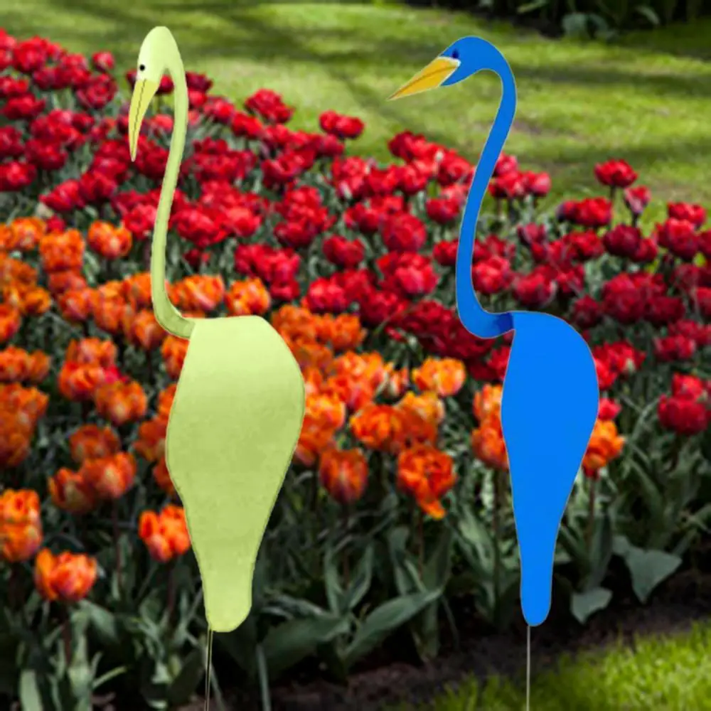 

Home Ornament Swirl Bird Flamingo Swan Whimsical Dynamic Bird Slight Swing Breeze Garden Decor Wind Spinners Decorative Stakes