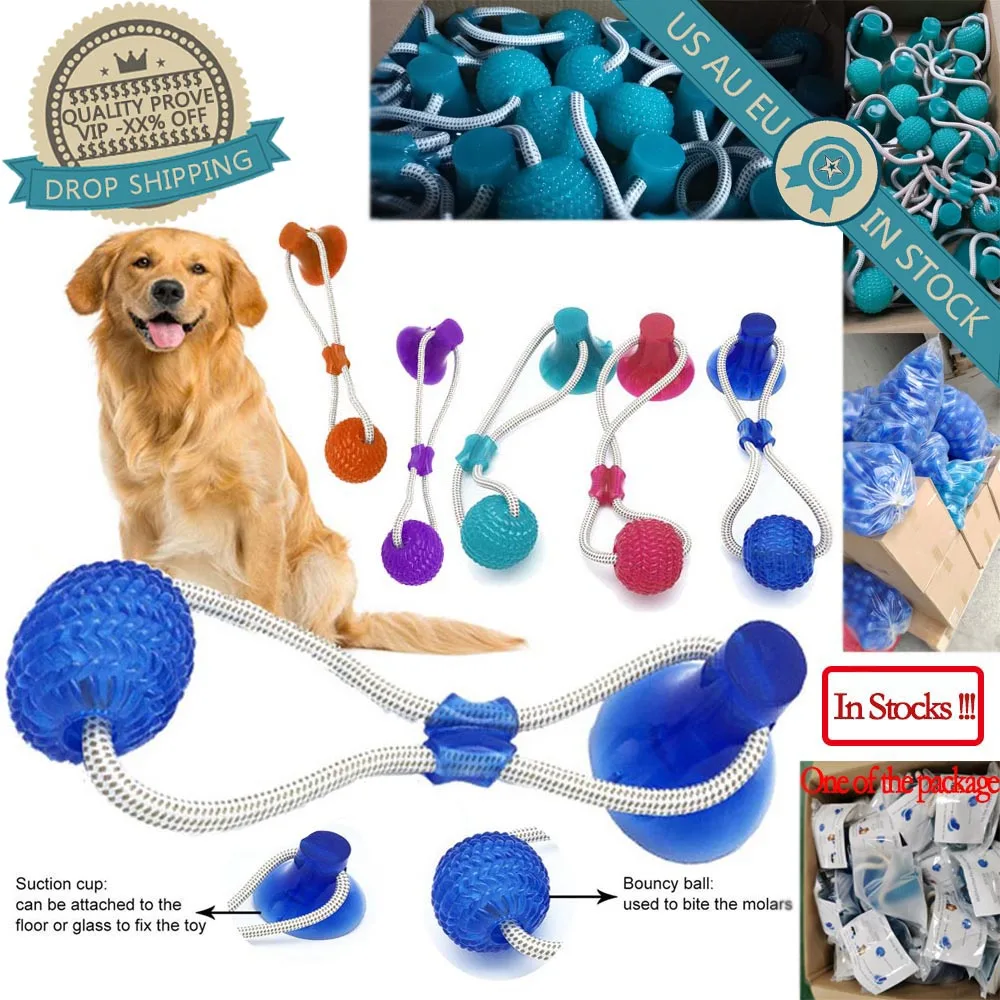 Интерактивная присоска для домашних животных кошек собак мяч из термоэластичной