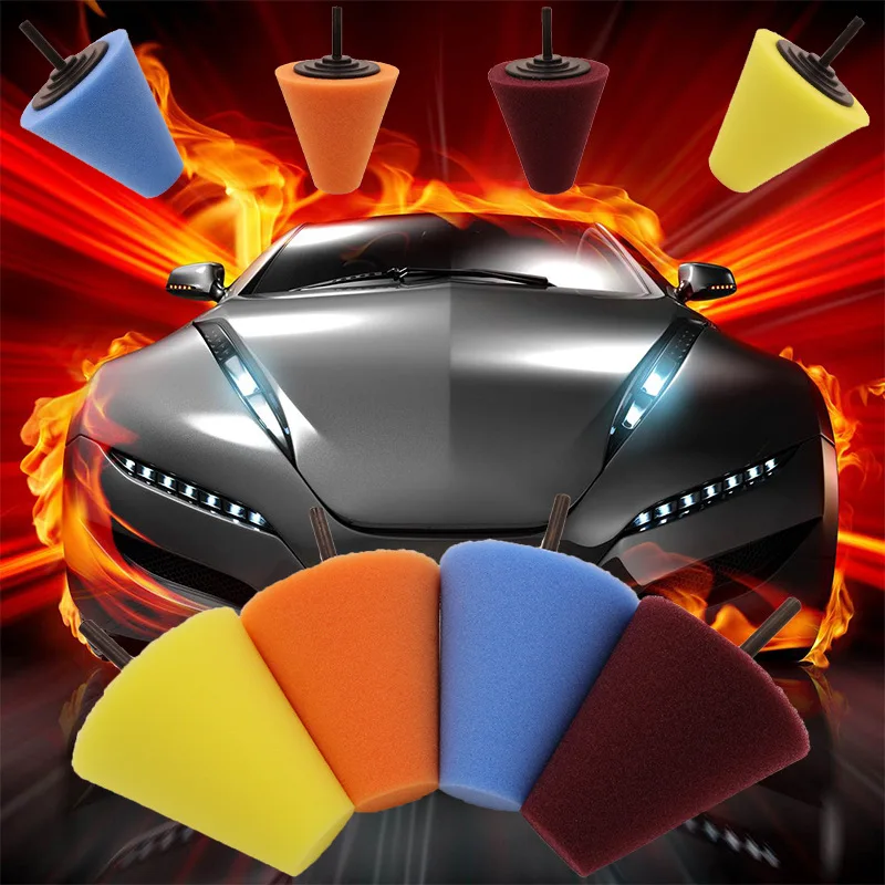 Приработки поролонная губка Полировочный Конус Мяч подушка для полировки