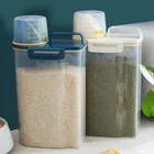 Кухонное ведро для риса, пластиковые зерна, защита от насекомых, герметичный ящик для хранения, влагостойкий органайзер для хранения