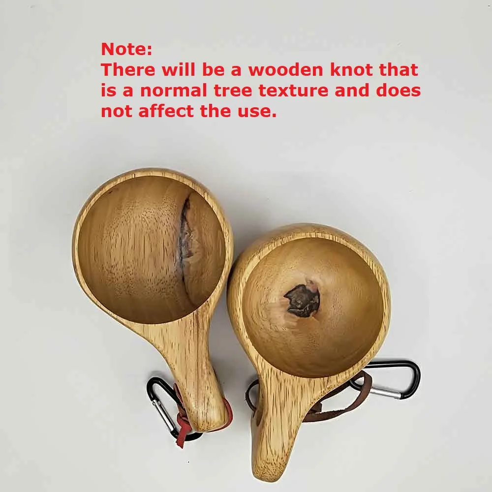 Vious Touch портативная деревянная кружка Kuksa с одним отверстием чашка ручная работа