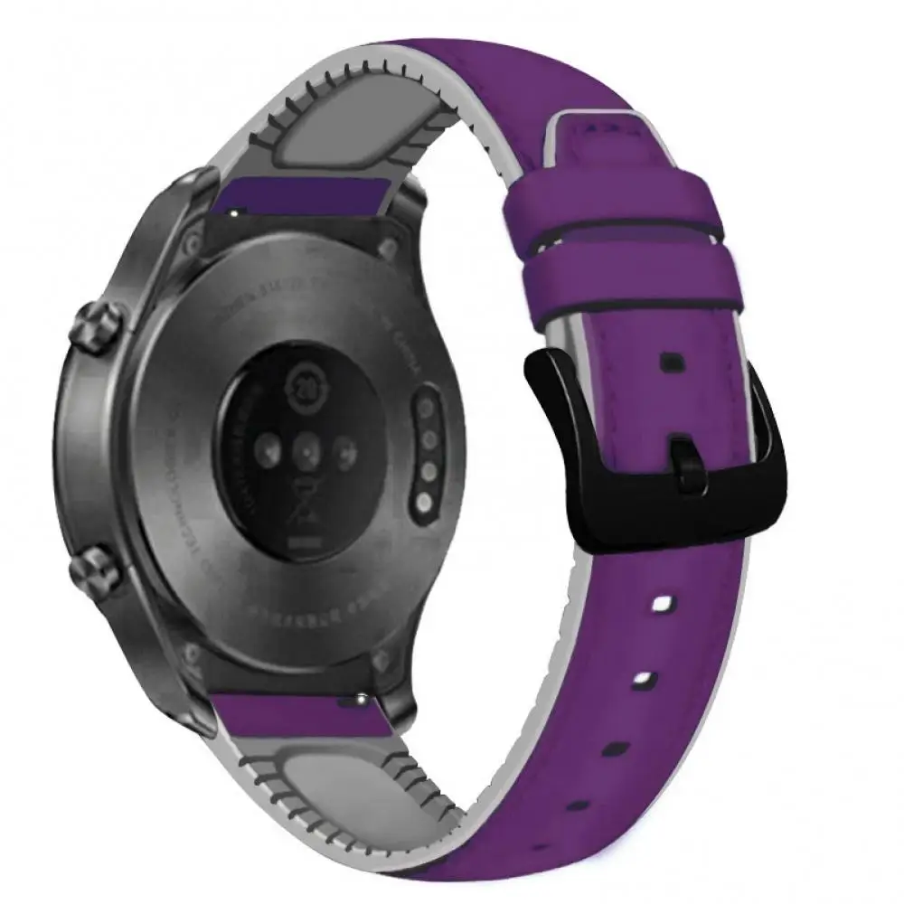 Ремешок силиконовый для наручных часов регулируемый браслет из натуральной кожи