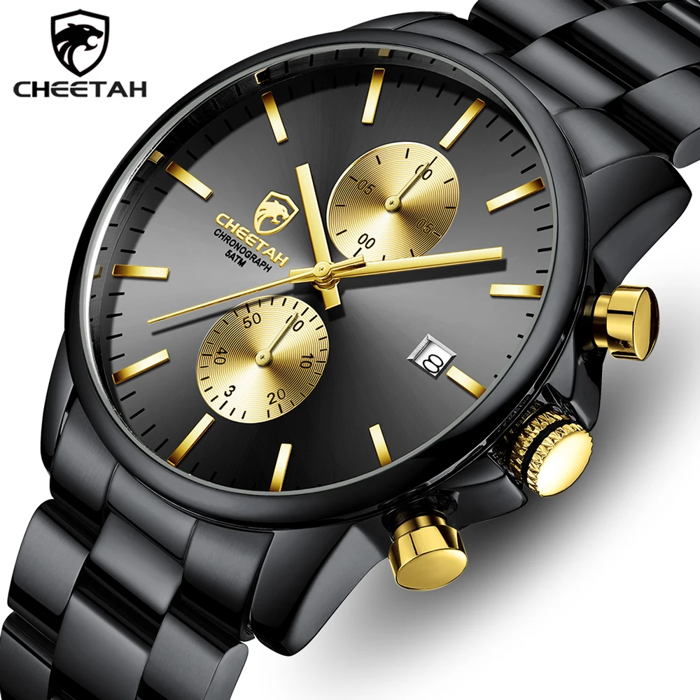 Мужские Аналоговые кварцевые часы с хронографом водонепроницаемые спортивные