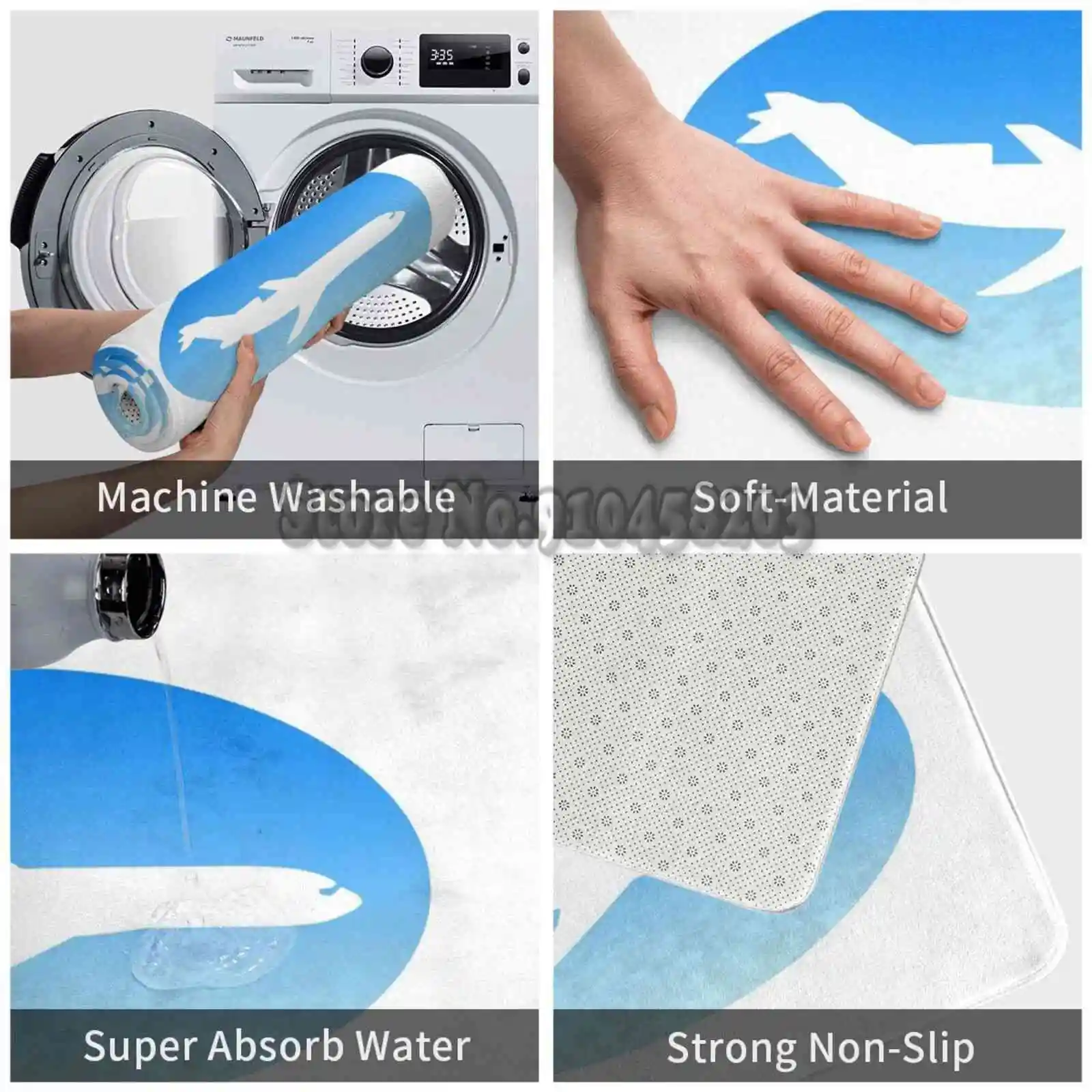 Коврик для самолета: Боинг 727 (синий) коврик дверей дома молитв улицы входа