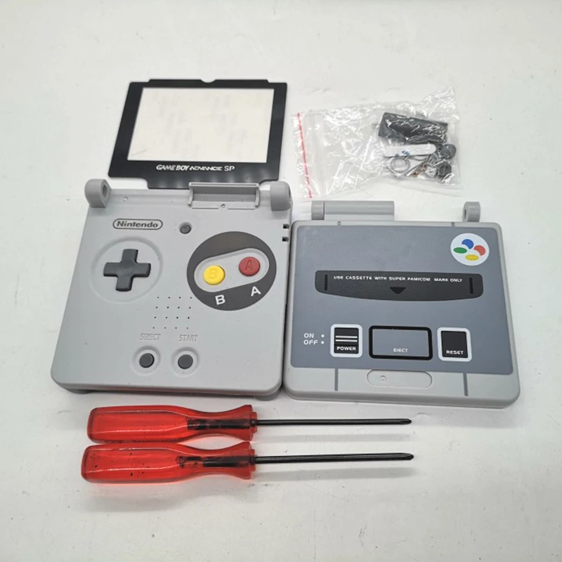 

Чехол ограниченной версии для GBASP GAMEBOY SP геймпад SFC SP, запасные части с объективом