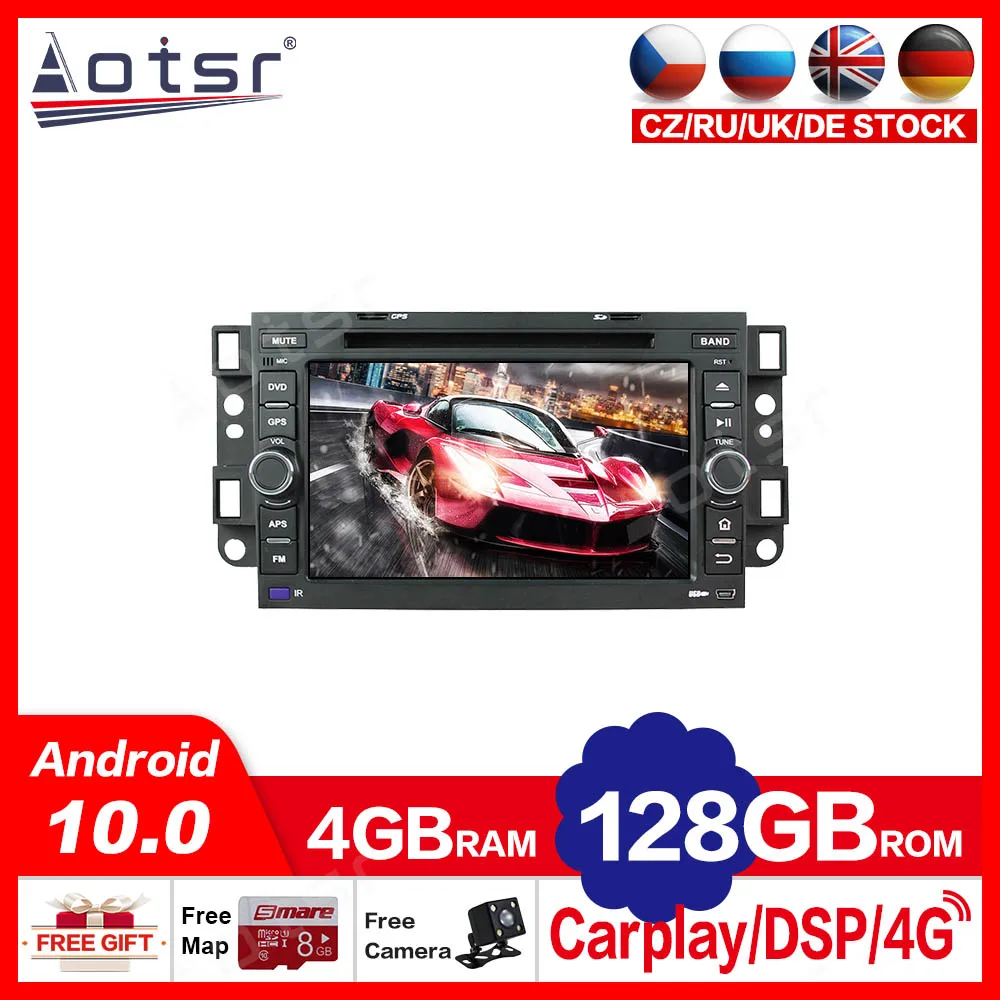 

PX6 4+128G Android 10.0 GPS Navigation Screen for Chevrolet EPICA Aveo 2006-2012 Car Audio Radio Multimedia Video Head Unit DSP