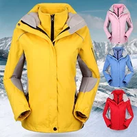 On Sale Women Winter 2 In 1 Outdoor Snow Jacket Windproof Waterproof Mountaineering Climbing Hiking Coat