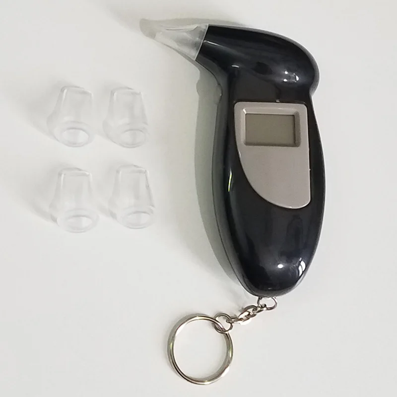 

MOONBIFFY safety LED display blowing Alcohol Tester Drunk driving test Portable alcohol detector Keychain sobriety tester