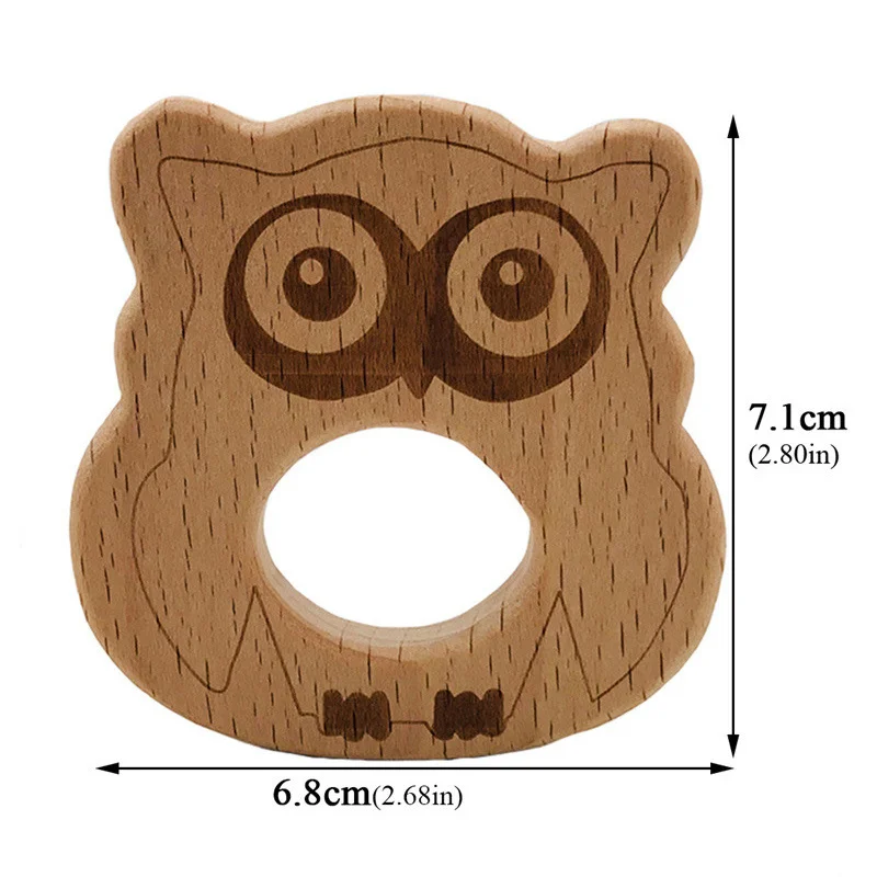 baby teether C824 Лидер продаж, детский Пищевой Деревянный прорезыватель, мультяшная собака в форме слона, Детские Прорезыватели для кормления, безопасные Прорезыватели для новорожденных, игрушки в подарок - Цвет: baby teether C824
