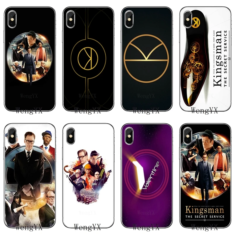 Чехол для Samsung Galaxy S10e Lite S9 S8 S7 S6 edge Plus S5 S4 S3 Note 10 9 8 5 4 mini Kingsman логотип секретной